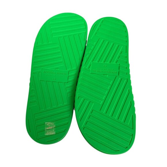 BOTTEGA VENETA 690105 Men\'s Slider‎ Pool Slide Sandals In Green Rubber, sz 45 main image 11